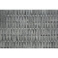 thumbnail image 2 of 5' X 8' Gray Silver And Ivory Geometric Hand Woven Stain Resistant Area Rug With Fringe, 2 of 9
