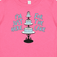 thumbnail image 4 of Inktastic I'm Just Here for the Cake Funny Wedding Boys or Girls Baby T-Shirt, 4 of 5