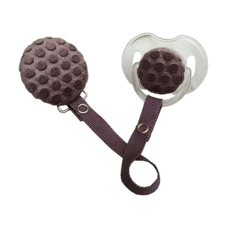 Velvet Polka Dot Pacifier & Clip Set