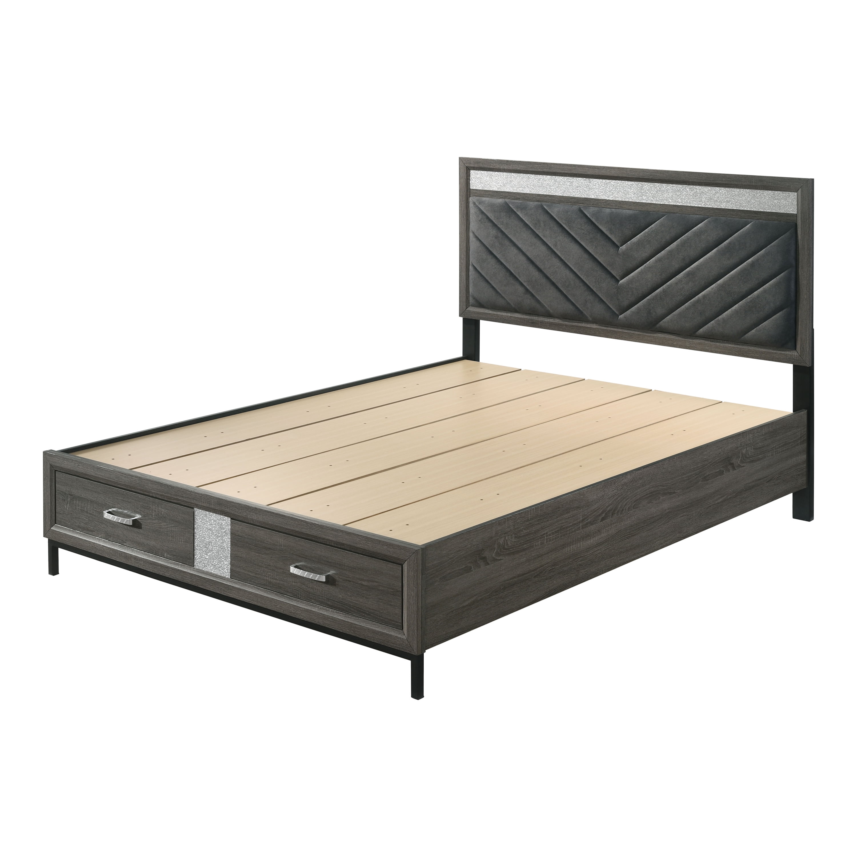 Furniture of America Joolen Wood Gray 3-Piece Queen Bedroom Set