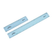 15cm 6 Inch 30cm 12 Inch Soft Plastic Flexible Straight Ruler Blue