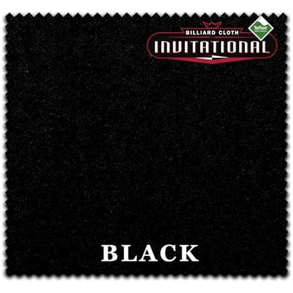 Championship Invitational Teflon Billiard Pool Table Felt Cloth - Black - for Rails ONLY (6 Rails)$$Sport & Recreation Other