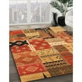 thumbnail image 3 of Ahgly Company Machine Washable Indoor Rectangle Contemporary Orange Area Rugs, 5' x 7', 3 of 7