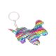 thumbnail image 4 of GOOHOCHY 2 piezas Unicornio llaveros doble cara brillante lentejuelas unicornio colgante animal de dibujos animados brillante coche llaveros llavero (colorido), 4 of 7