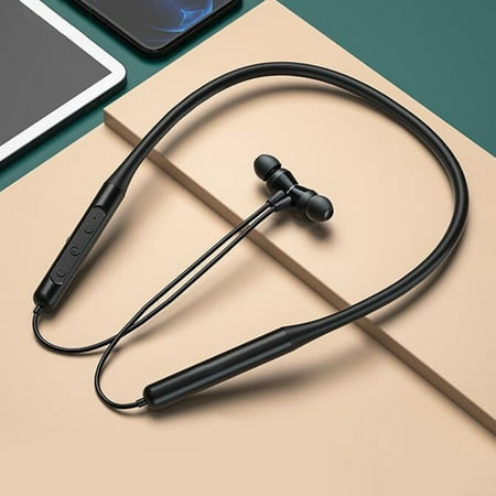 Bluetooth Headphones with Noise Cancelling - HIFI Stereo Sound 20-Hour Playtimes Non-Delay Transmission and Comfortable Neckband Designs