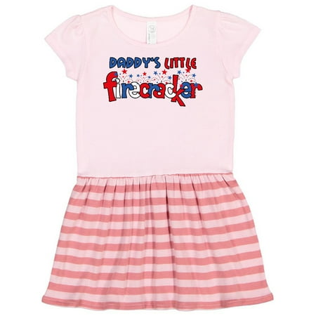 

Inktastic Daddy s Little Firecracker Gift Toddler Girl Dress