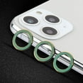 thumbnail image 4 of Apple iPhone 11 PRO MAX /iPhone 11 PRO [3 Pack] Metal Camera Lens Tempered Glass Screen Protector Back Camera Lens, HD Clear Anti-Scratch [GREEN] for Apple iPhone 11 Pro Max, Apple iPhone 11 Pro, 4 of 6