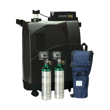 Drive Medical DeVilbiss iFill Personal Oxygen Station Carrying Case, 2 M6 PD1000A Cylinder, 1 ea