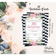 thumbnail image 5 of Darling Souvenir White Birthday Invitation Card 28 Pcs Fill or Write In Blank Invites Printable Party Supplies 5 x 7 Inches, 5 of 5