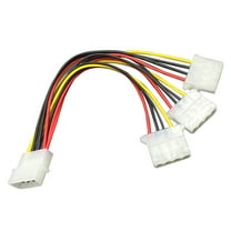 20cm Big 4-pin 1-to-3 Male to Female IDE Molex Power Extension Cable Adapter Cord for Computer PC