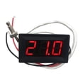 thumbnail image 2 of Almencla 1Pc Thermocouple Digital Temperature Thermometer Red DC 12V 48x29x23mm, 2 of 8