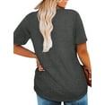 thumbnail image 6 of XCHQRTI Womens Daisy Tshirt Graphic Plus Size Casual Shirt Oversized Short Sleeve Summer Flower Tops, 6 of 8