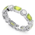 thumbnail image 2 of 5.00 Carat Natural Diamond Peridot Gemstone Wedding Eternity Band for Girls Solid 18K White Gold Size 11.5 by Diamond-Capitals, 2 of 8