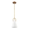 thumbnail image 4 of Gabby 1-Light Mini Pendant in Natural Brass, 4 of 10