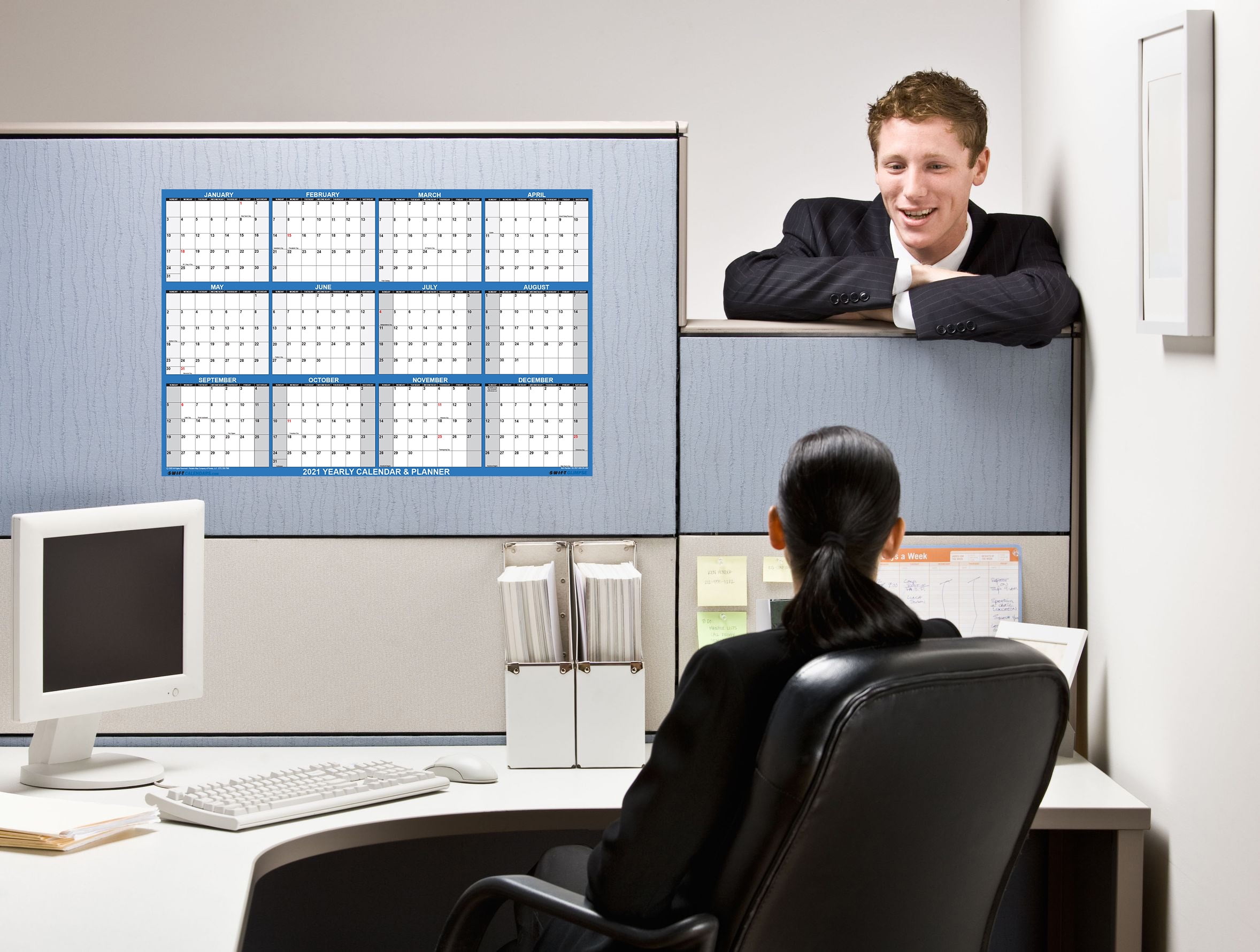 Buy SwiftGlimpse 24 x 36 Yearly 2023 Wall Calendar, Erasable