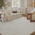 thumbnail image 2 of WIPONKEN 6x9 Area Rugs Jacquard Soft Cotton Plush for Living Room Bedroom Dining Room Office Farmhouse, Machine Washable Non Slip Modern Rug, 2 of 4