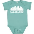 thumbnail image 3 of Inktastic Cleveland Skyline Grunge White Boys or Girls Baby Bodysuit, 3 of 5