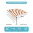 thumbnail image 4 of Quilt King Size Bedding Set, Thin Orange Striped Reversible Summer Quilt 3 Pieces, Farmhouse Modern Stripes Lightweight Bedspreads Coverlets with 2 Pillow Shams for All Seasons, 4 of 5