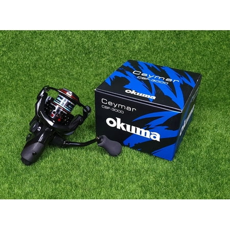UPC: 0840083408221 | Okuma Ceymar 5.0:1 Baitfeeder Spinning Left/Right Hand Fishing Reel – CBF-3000