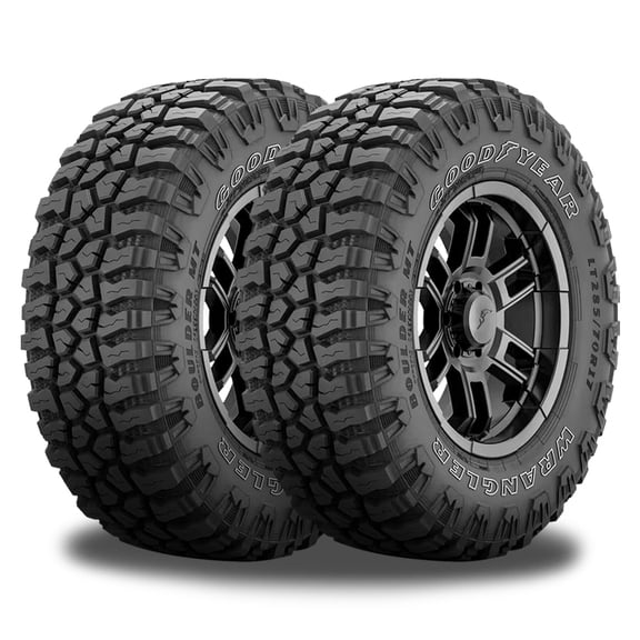 2 Goodyear Wrangler Boulder MT OWL 285/70R17 121Q All Terrain Mud Tires 10 PLY 753004001 / 285/70/17 / 2857017