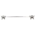 thumbnail image 1 of Porte-serviettes de Bain Papillon en Fonte Argent Rustique 28 Po, 1 of 1