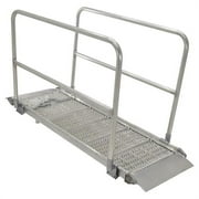 39.38 x 85 in. Aluminium Grip-Strut Walk Ramps with Handrail