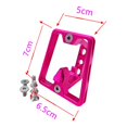 thumbnail image 4 of Soporte de bloque de soporte frontal de aleación de aluminio, Rack adaptador liviano, Soporte portátil para bicicleta plegable Birdy, Carga, Bolsa, Ac Rosa roja Soledad Soporte delantero de la bicicleta, 4 of 7
