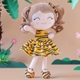 thumbnail image 2 of Gloveleya First Baby Dolls Baby Toy Plush Animal Dolls Soft Toys Light Skin Tiger Dress 9 Inches, 2 of 8