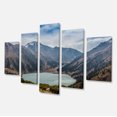 thumbnail image 2 of Mountain Lake under Blue Sky - Landscape Canvas Art Print, 2 of 3