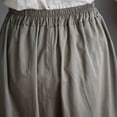 thumbnail image 4 of Utoimkio Women's Elastic Waist Culottes,Wide Leg Cropped Pants with Side Buttons, 4 of 9