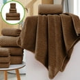 thumbnail image 1 of Feltree Eight-Piece Velvet Towel Ensemble for Household Bathing, Includes Bath Towels, Face Towels, and Square Towels, Soft and Lint-Free for Daily Use, 1 of 7