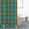 thumbnail image 4 of Halloween Pumpkin Pattern Shower Curtain 72"x84" ,Bathroom Decorative Shower Curtains Set with 12 Hooks,Modern Waterproof Washable Shower Curtain, 4 of 6