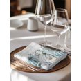 thumbnail image 6 of Thanksgiving Pumpkins Cloth Napkins Set of 4 Reusable Dinner Napkins, Fall Eucalyptus Leaves Wooden Cocktail Napkin Washable Table Napkins for Wedding/Holiday Party/Baby Shower 20"x20", 6 of 7
