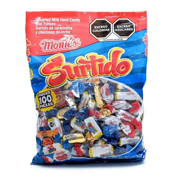 Surtido de caramelos y chicloso Montes 100 pzas