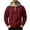 Wine, variant on Sweatshirts for Men Hooded Quarter Zip Loose Pullover Winter Casual Patchwork Long Sleeve Sweatshirt with Pockets Daily Casual Athletic Wear