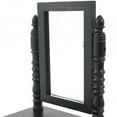 thumbnail image 3 of 8.5" x 14" x 20" Black Traditional Drawer  Table Mirror, 3 of 5