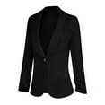 thumbnail image 5 of cocolona Womens Casual Blazers Long Sleeve Button Open Front Business Office Work Jacket Fall Fashion Solid Color Suit Coat, 5 of 6