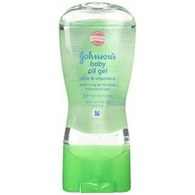 Johnson's Baby Gel Aloe & Vitamin E Oil, Hypoallergenic Skin Care, 6.5 oz