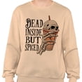 thumbnail image 2 of Dead Inside but Spiced Sweatshirt Unisex 3X-Large Sand, 2 of 5