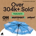 thumbnail image 5 of GORILLA GRIP Wind and Tear Resistant Compact Rain Umbrella, 11.5 inch Compact Size, Sky Blue, 5 of 8