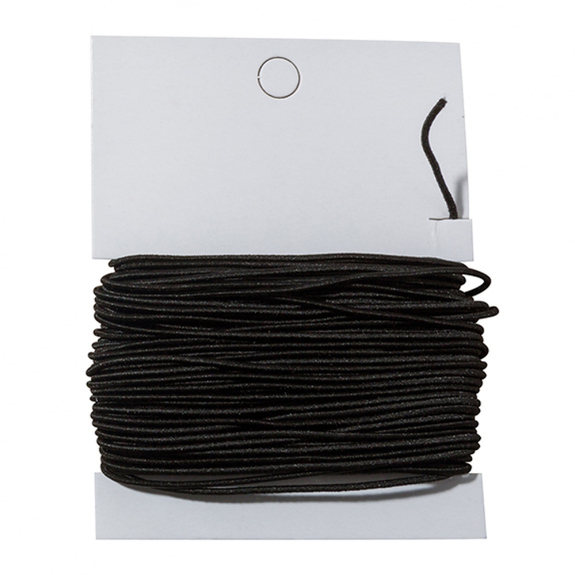 Creativity Street Elastic Cord, Black, 1.2 mm x 25 Yards, 25 Yards Per Pack, 3 Packs