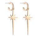 thumbnail image 4 of 2pc Cristales Stud Pendientes Aleación Irregur Cuelga Los Pendientes Ear Studs Jewelry Sunnimix Pendientes de botón simples de moda, 4 of 8