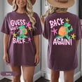 thumbnail image 4 of VibeNest Studio Unisex Guess Who's Back Again Funny Gator Teacher Back to School Garment Dyed Graphic T-Shirt, 4 of 7