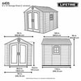 thumbnail image 7 of Lifetime 8 Ft. W x 10 Ft. D Storage Shed, 6405, 7 of 7