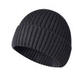 thumbnail image 1 of winter knitted hat men and women couple thickened warm wool hat closed toe cold hat casual flanging pullover hat, 1 of 6