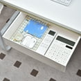 thumbnail image 2 of Stick it under the desk drawer. The tray can be connected under the desk storage organizer. Click to hide the pencil drawer for office and home stationery, 2 of 9