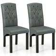 thumbnail image 1 of Costway Modern Dining Chair Set of 2 with High Backrest High-density Sponge Cushion, 1 of 8