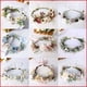 thumbnail image 4 of Diadema de guirnalda Tocado de novia Tocado retro de Bohemia Turismo Vacaciones Tocado de guirnalda artificial, 4 of 6