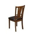 thumbnail image 2 of Benzara BM171812 38 x 18 x 21.5 in. Wooden Side Chairs, Set of 2 - Brown, 2 of 2
