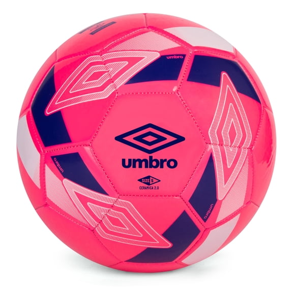 Umbro Ceramica 2.0 Size 5 Beginner and Youth Soccer Ball, Pink